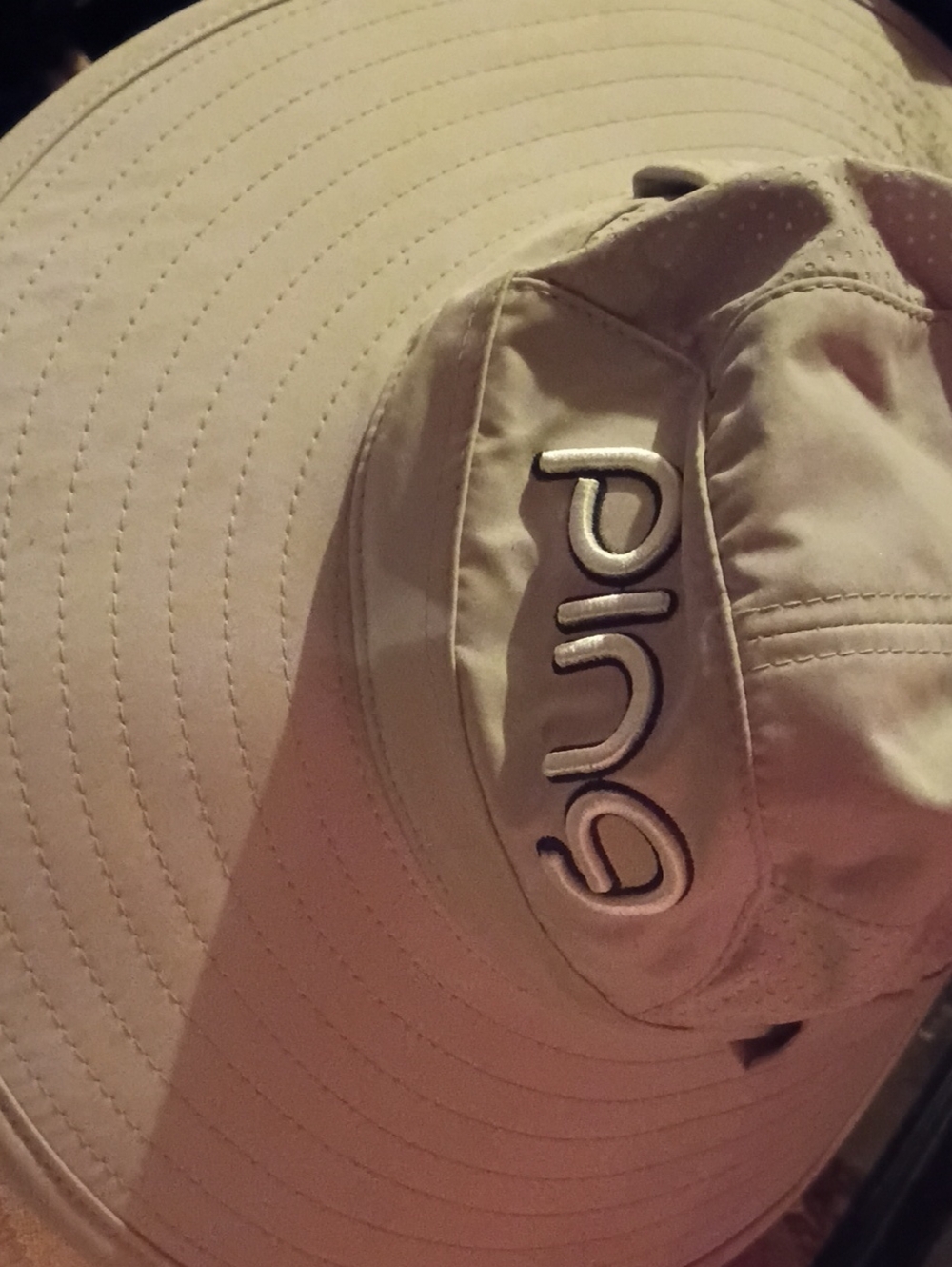 Ping Beige Wide-Brim Sun Hat